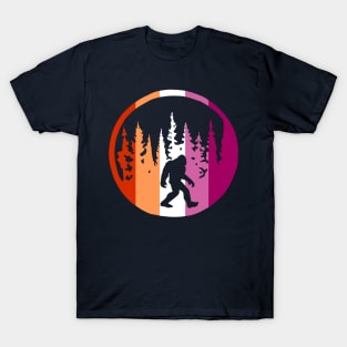 Lesbian Flag Bigfoot T-Shirt